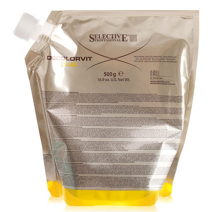 [셀렉티브] 셀렉티브 데컬러비트 플러스 탈색제 500g (두피자극 최소화/파란색 가루)